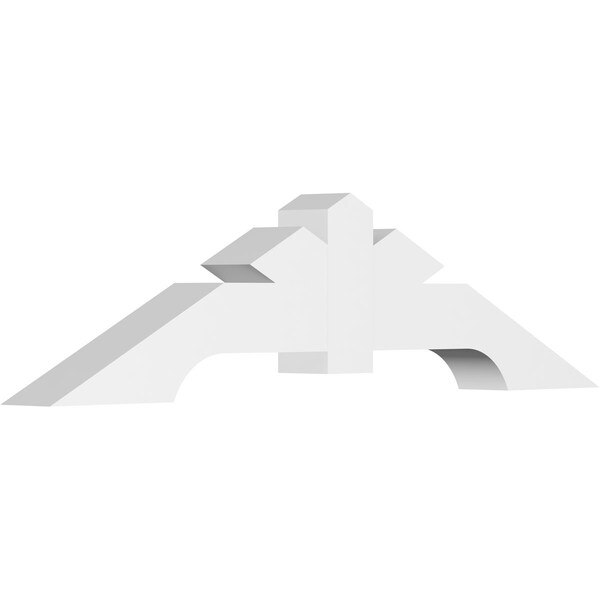 Ekena Millwork Vanguard Architectural Grade PVC Gable Bracket, 72"W x 18"H x 6"D x 6"F, 6/12 Pitch GBP072X18X0606VAN00 - main